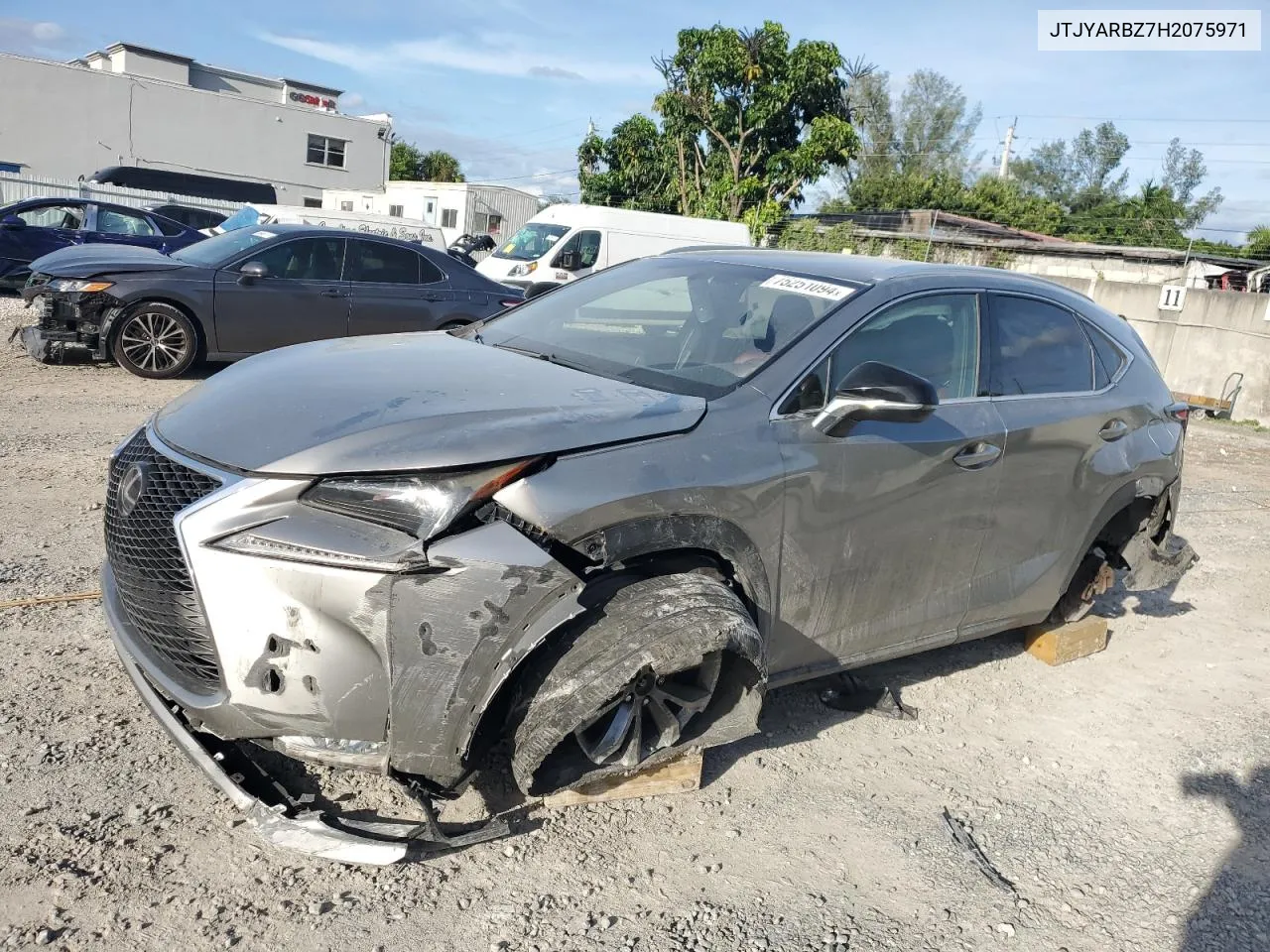 2017 Lexus Nx 200T Base VIN: JTJYARBZ7H2075971 Lot: 75251094