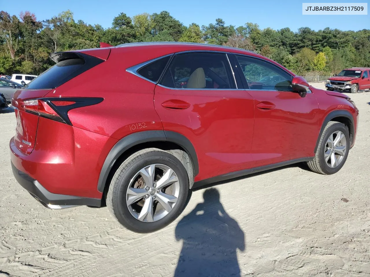 2017 Lexus Nx 200T Base VIN: JTJBARBZ3H2117509 Lot: 75550974