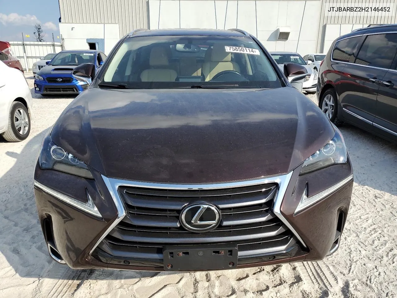 2017 Lexus Nx 200T Base VIN: JTJBARBZ2H2146452 Lot: 75850114