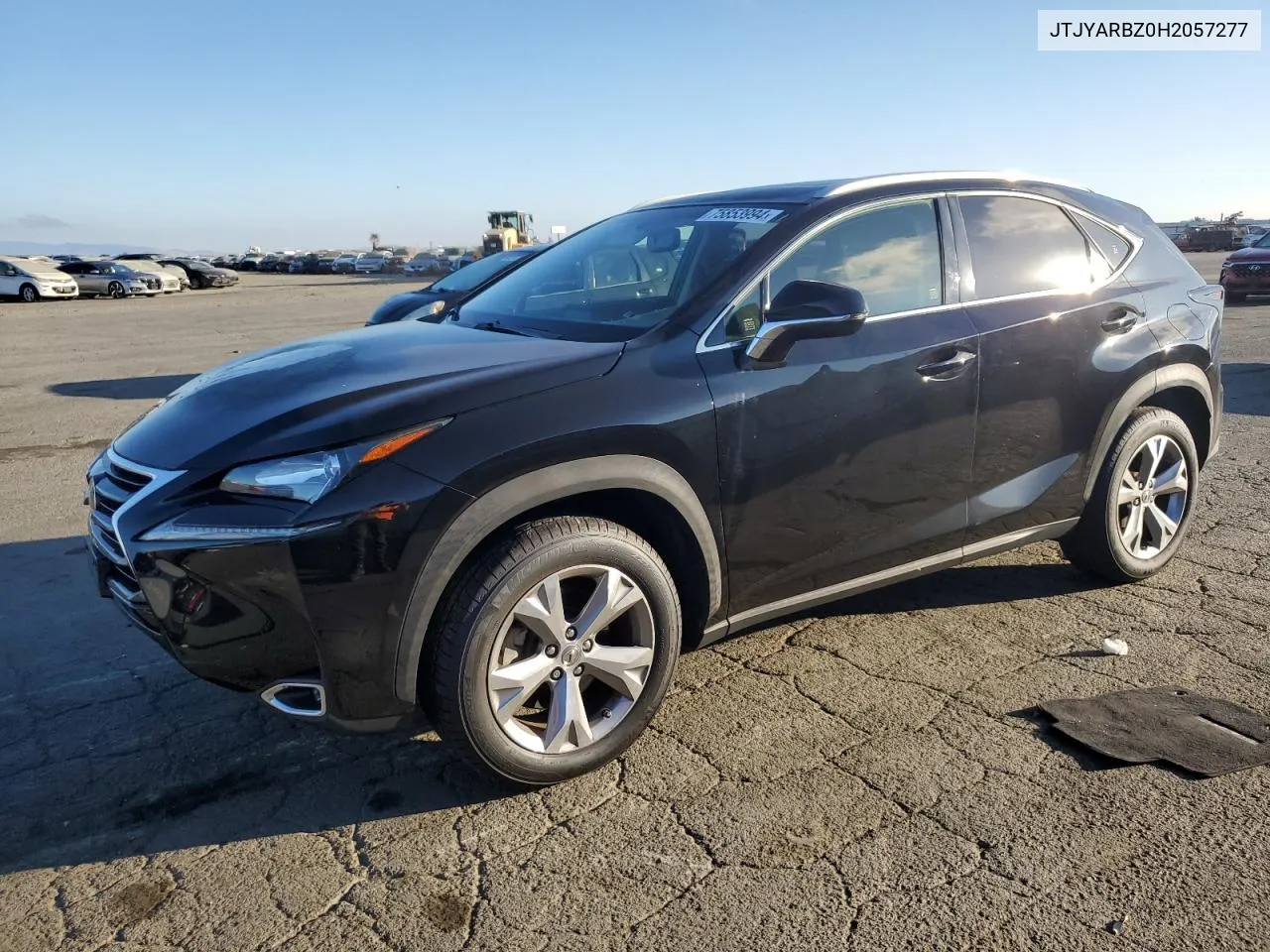 2017 Lexus Nx 200T Base VIN: JTJYARBZ0H2057277 Lot: 75853994