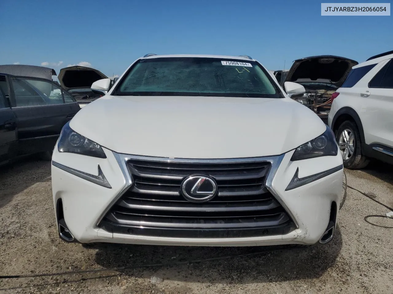 2017 Lexus Nx 200T Base VIN: JTJYARBZ3H2066054 Lot: 75908104