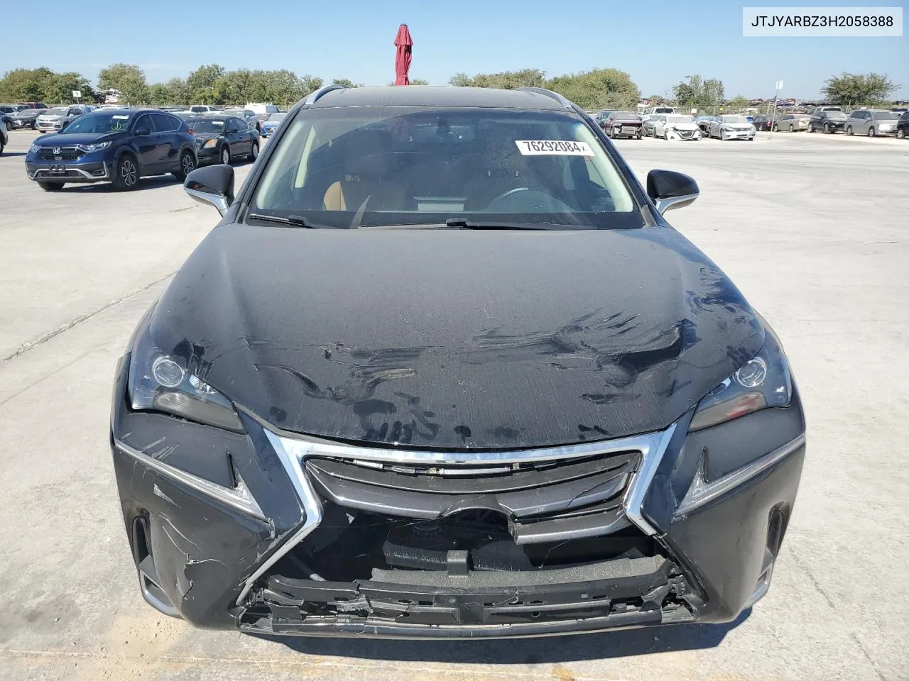 2017 Lexus Nx 200T Base VIN: JTJYARBZ3H2058388 Lot: 76292084