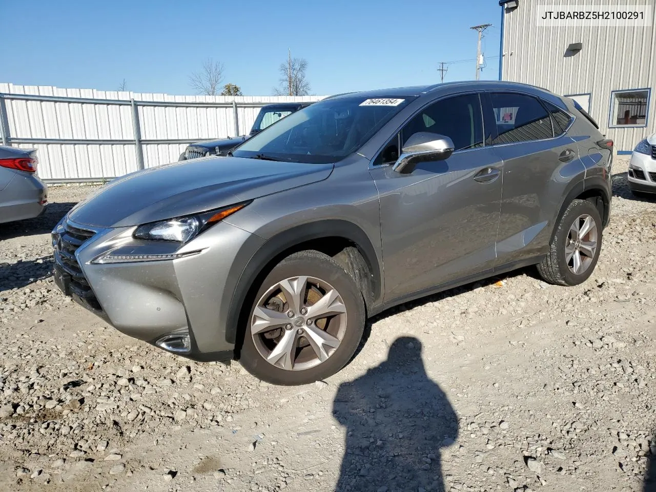 2017 Lexus Nx 200T Base VIN: JTJBARBZ5H2100291 Lot: 76461354