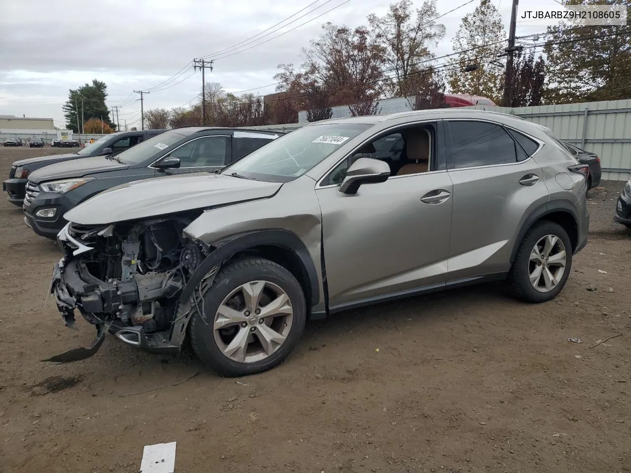 2017 Lexus Nx 200T Base VIN: JTJBARBZ9H2108605 Lot: 76621044