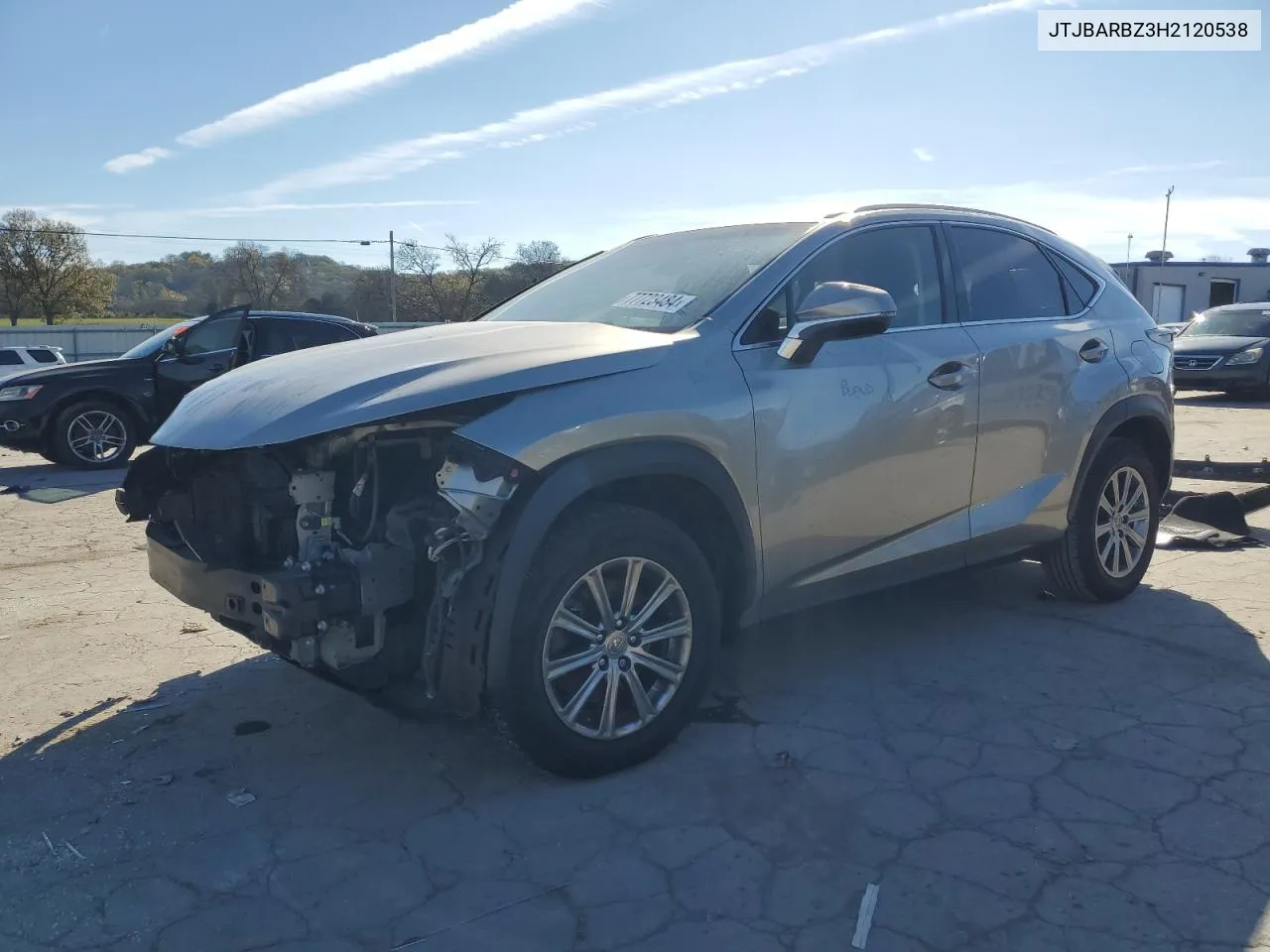 2017 Lexus Nx 200T Base VIN: JTJBARBZ3H2120538 Lot: 77723484