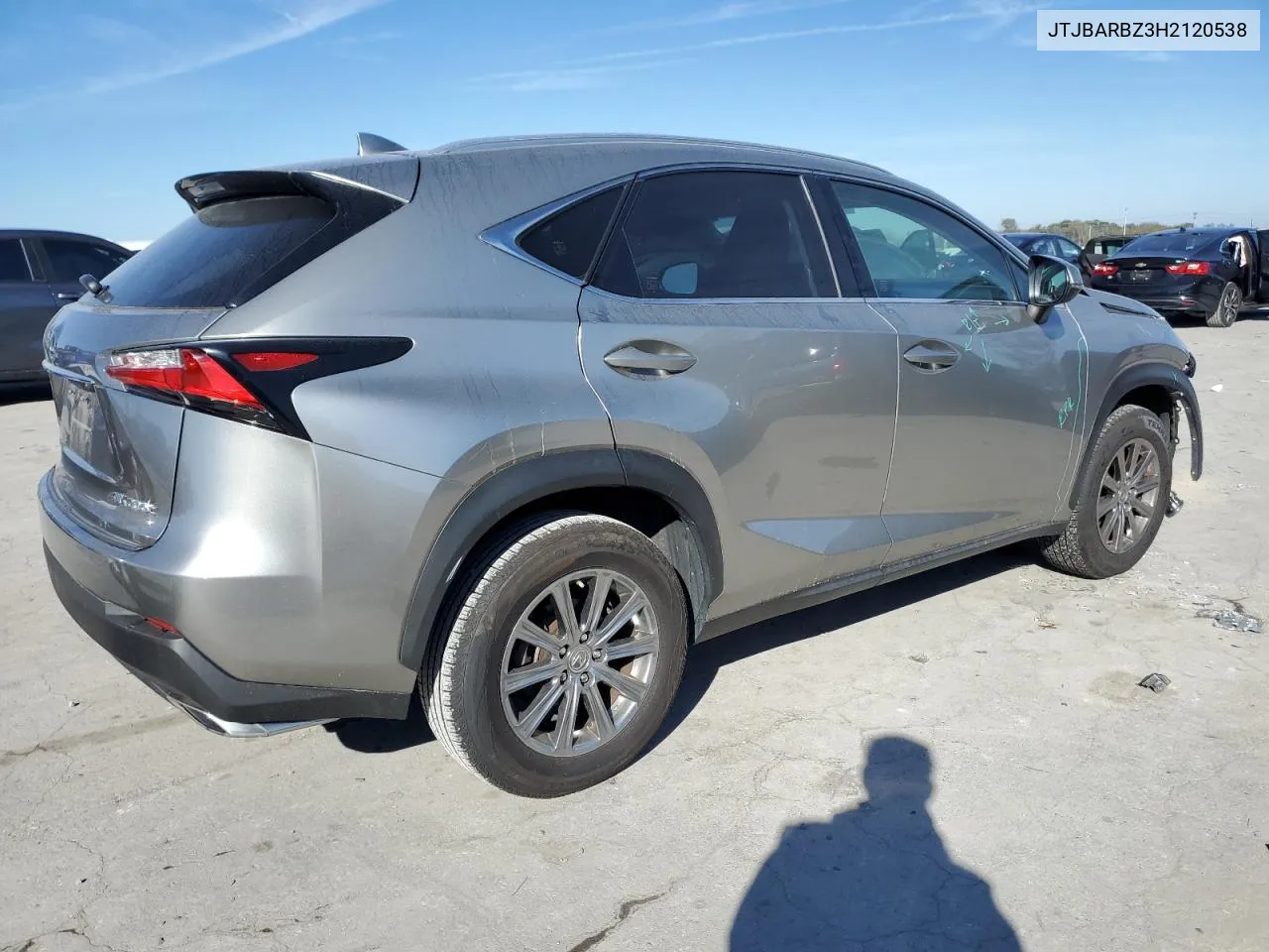 2017 Lexus Nx 200T Base VIN: JTJBARBZ3H2120538 Lot: 77723484