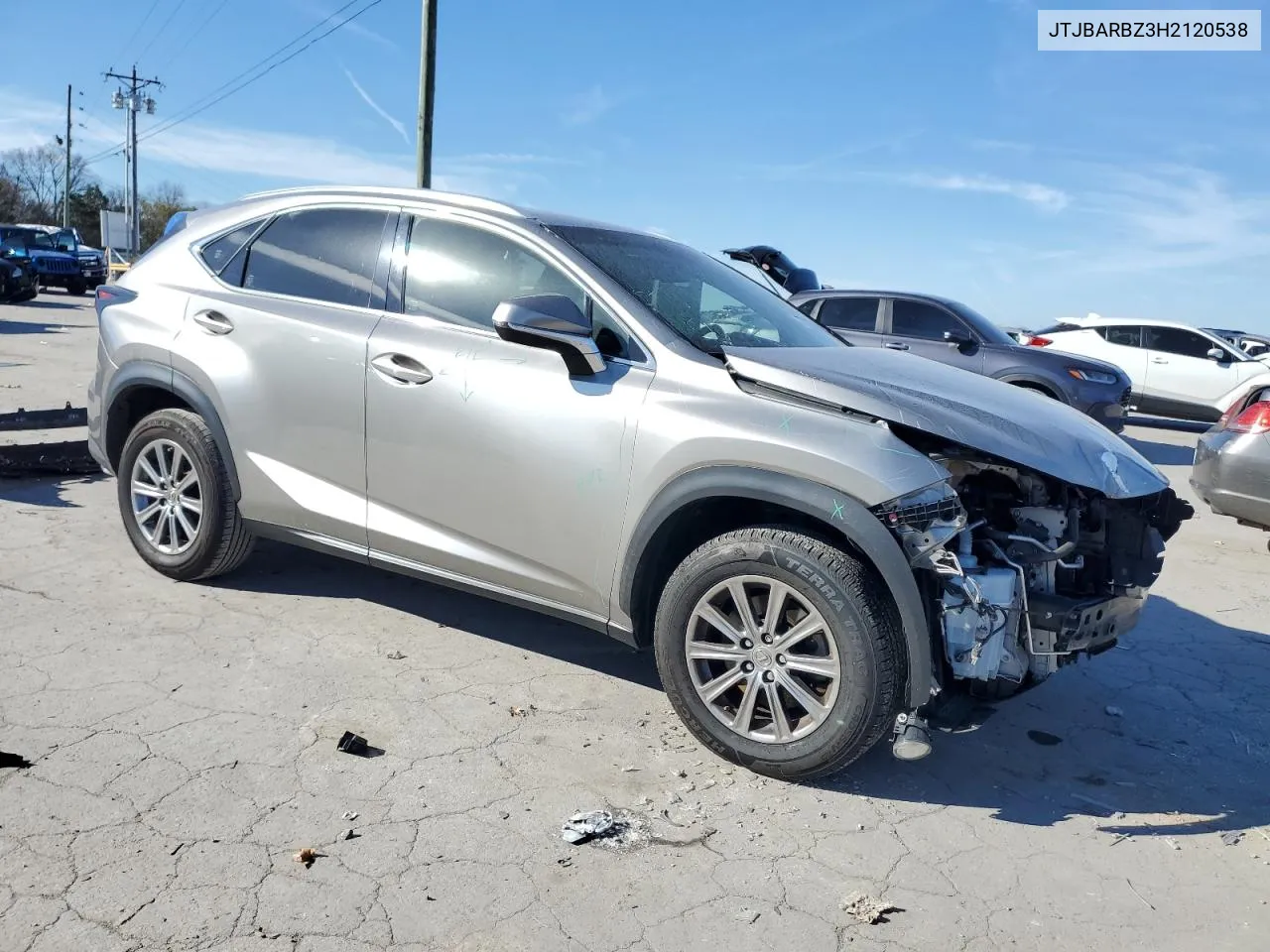 2017 Lexus Nx 200T Base VIN: JTJBARBZ3H2120538 Lot: 77723484