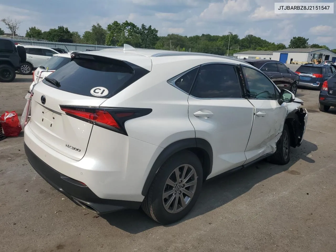 JTJBARBZ8J2151547 2018 Lexus Nx 300 Base