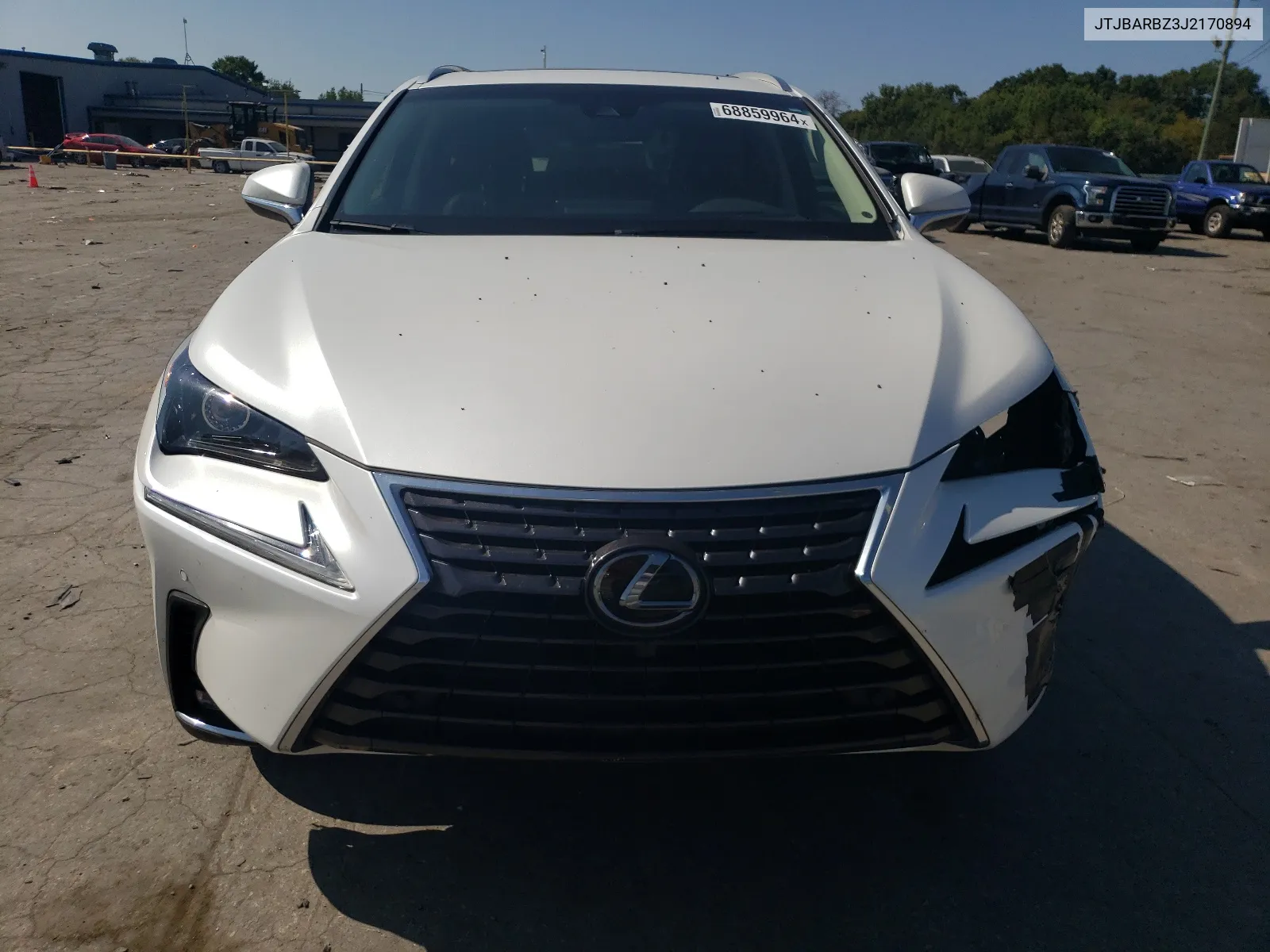 2018 Lexus Nx 300 Base VIN: JTJBARBZ3J2170894 Lot: 68859964