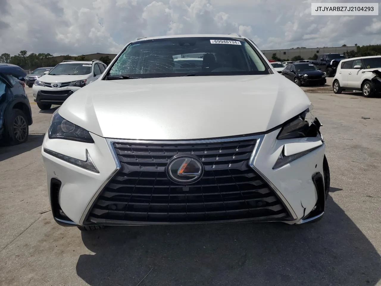 2018 Lexus Nx 300 Base VIN: JTJYARBZ7J2104293 Lot: 69940134