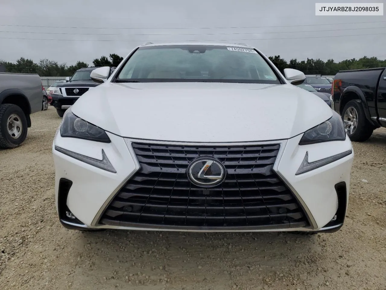 2018 Lexus Nx 300 Base VIN: JTJYARBZ8J2098035 Lot: 74592794