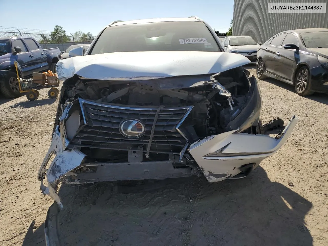 2018 Lexus Nx 300 Base VIN: JTJYARBZ3K2144887 Lot: 75273104