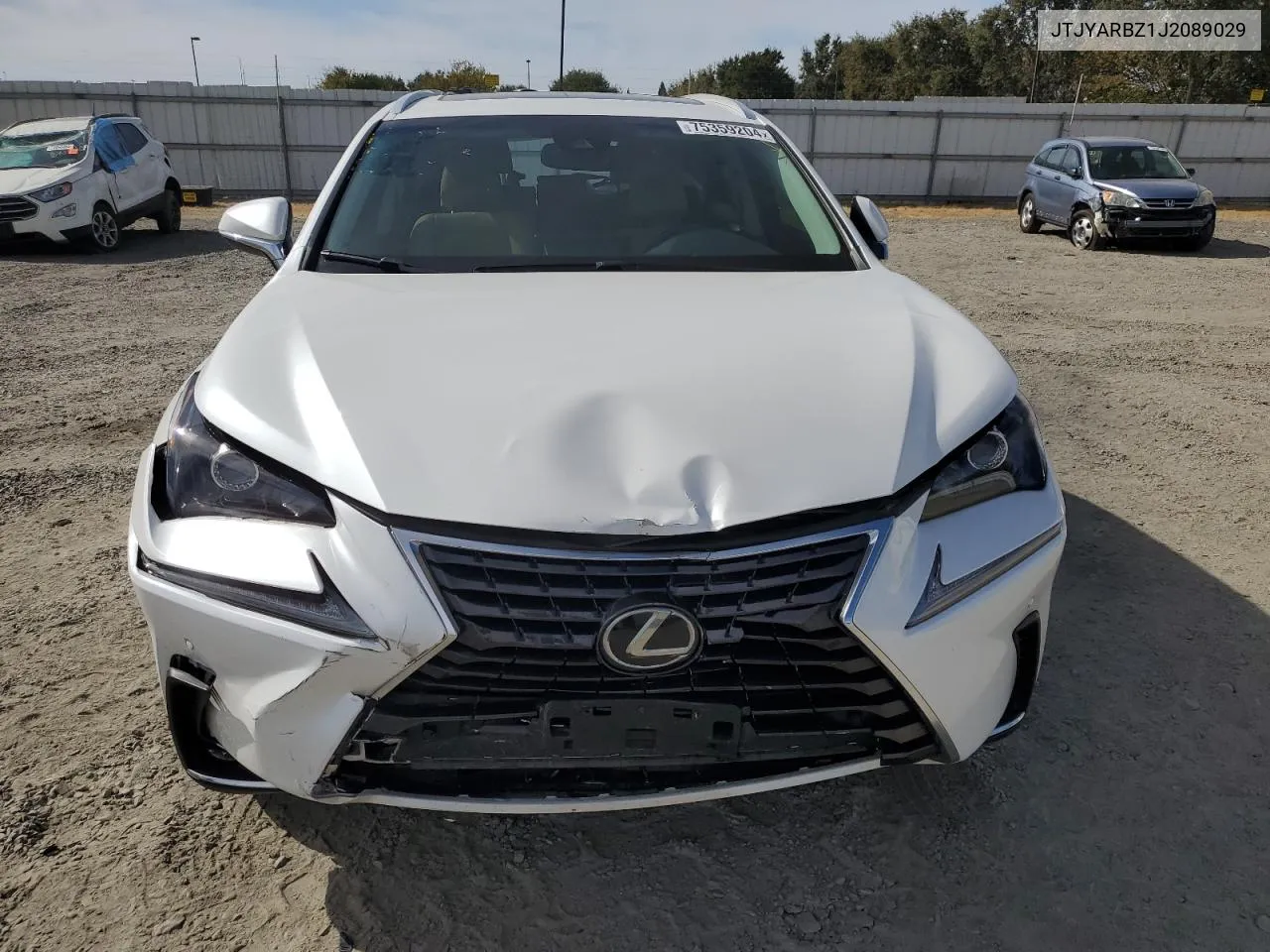 JTJYARBZ1J2089029 2018 Lexus Nx 300 Base