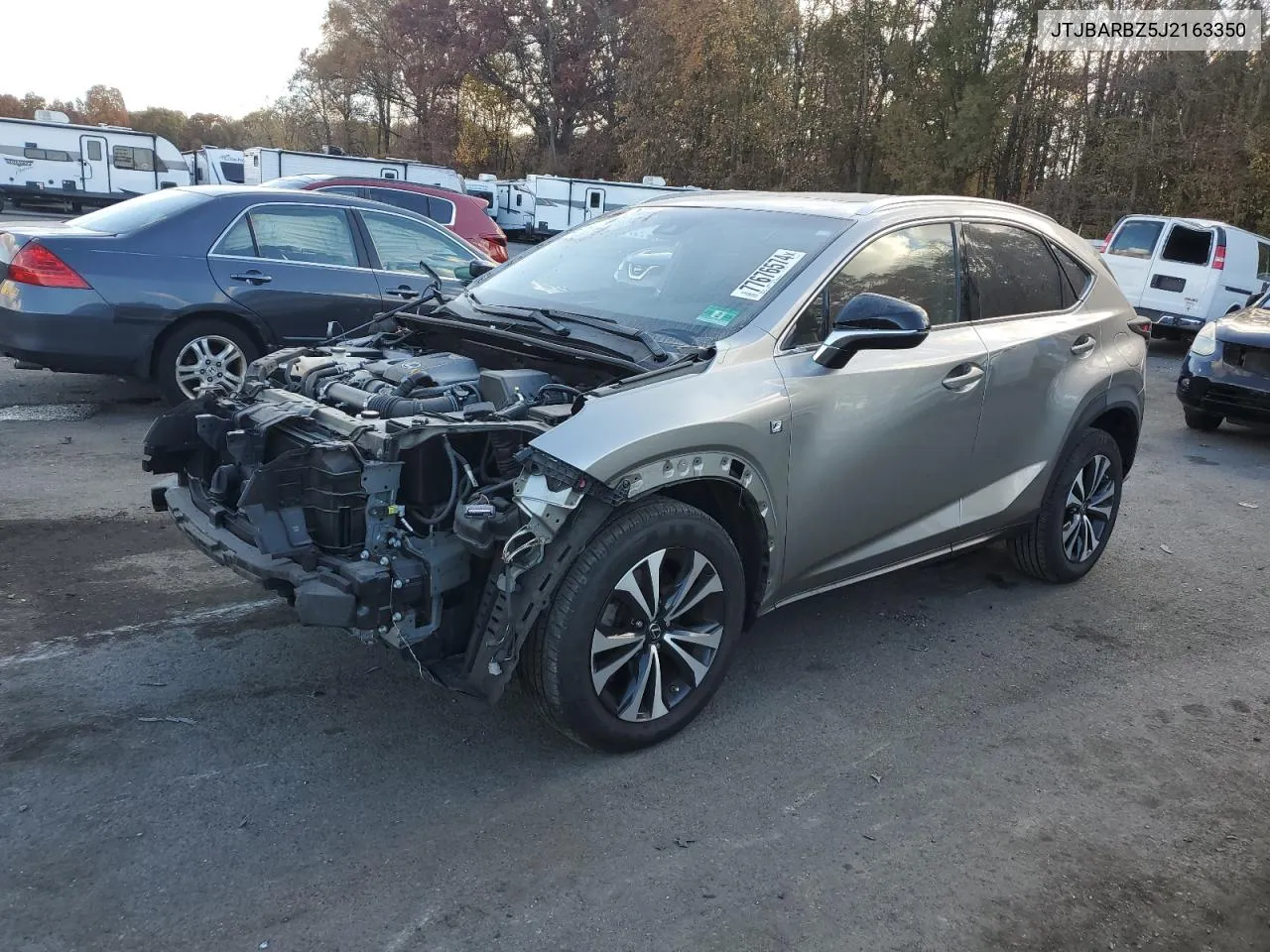 2018 Lexus Nx 300 Base VIN: JTJBARBZ5J2163350 Lot: 77676574