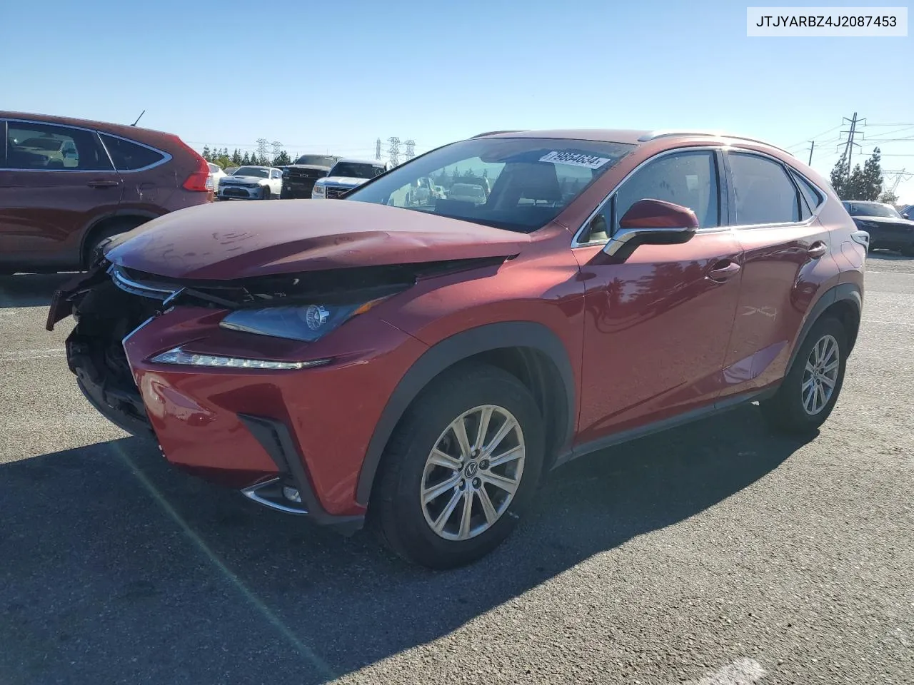 2018 Lexus Nx 300 Base VIN: JTJYARBZ4J2087453 Lot: 79854634