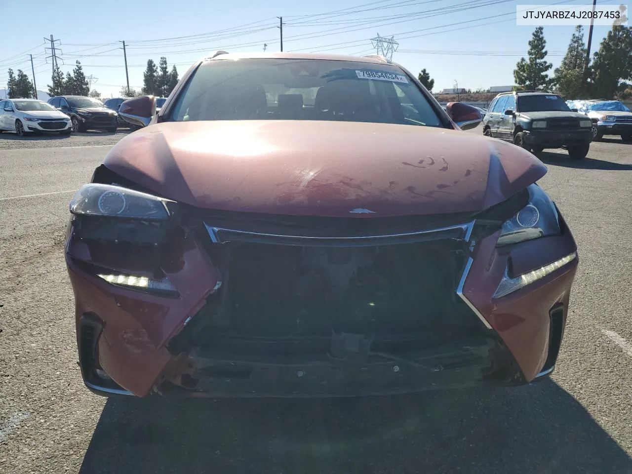 2018 Lexus Nx 300 Base VIN: JTJYARBZ4J2087453 Lot: 79854634