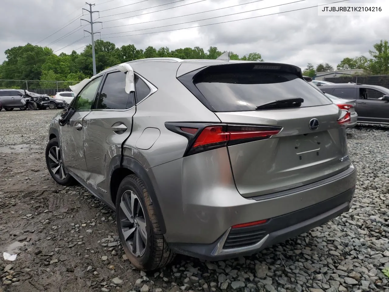 2019 Lexus Nx 300H VIN: JTJBJRBZ1K2104216 Lot: 53732434