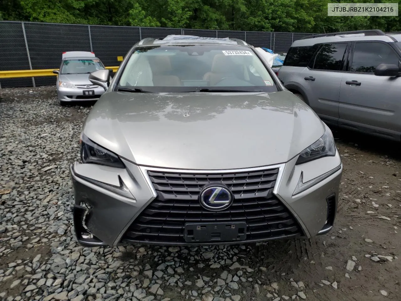 2019 Lexus Nx 300H VIN: JTJBJRBZ1K2104216 Lot: 53732434