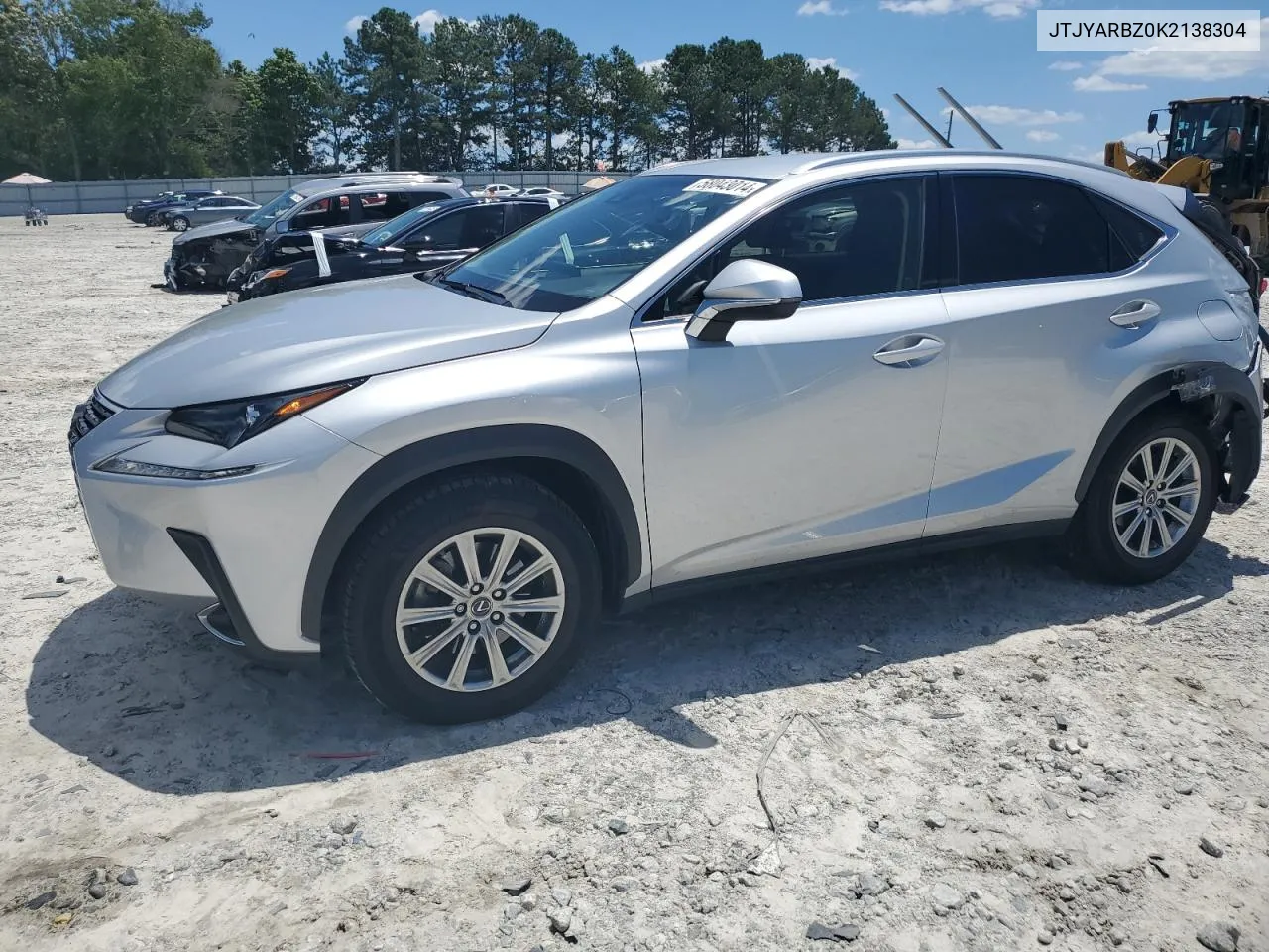 2019 Lexus Nx 300 Base VIN: JTJYARBZ0K2138304 Lot: 58043014