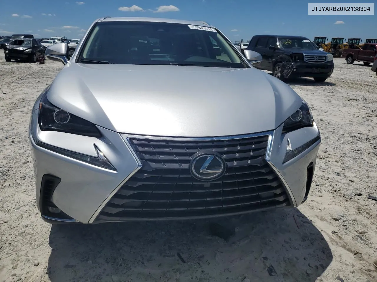 2019 Lexus Nx 300 Base VIN: JTJYARBZ0K2138304 Lot: 58043014