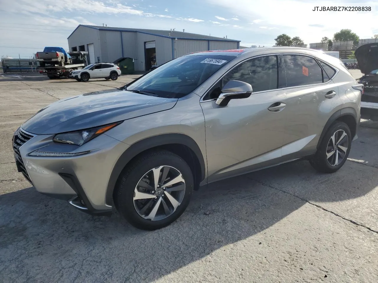 2019 Lexus Nx 300 Base VIN: JTJBARBZ7K2208838 Lot: 61867594