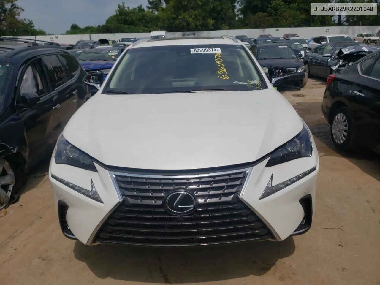 2019 Lexus Nx 300 Base VIN: JTJBARBZ9K2201048 Lot: 63609374