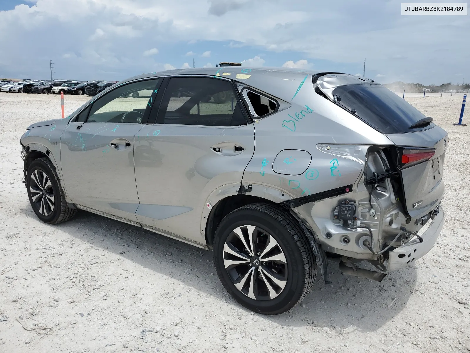 2019 Lexus Nx 300 Base VIN: JTJBARBZ8K2184789 Lot: 64764064