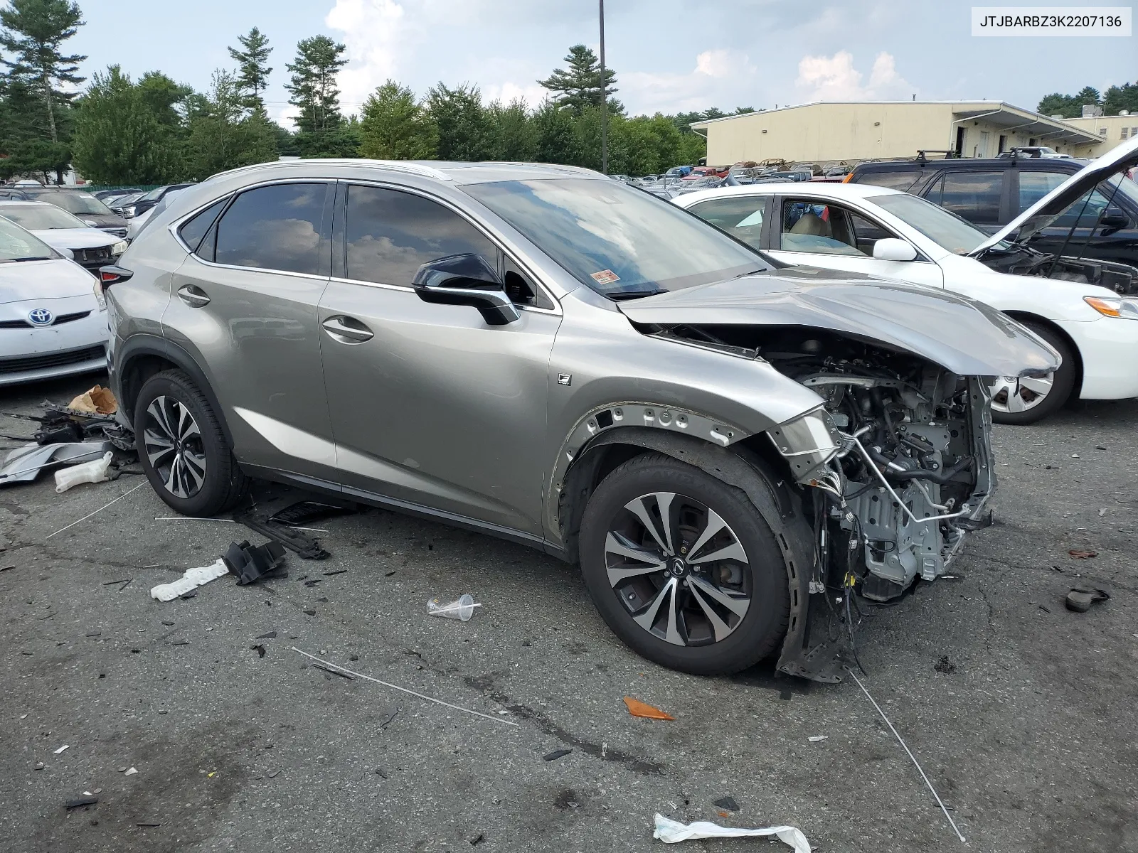 2019 Lexus Nx 300 Base VIN: JTJBARBZ3K2207136 Lot: 65135274