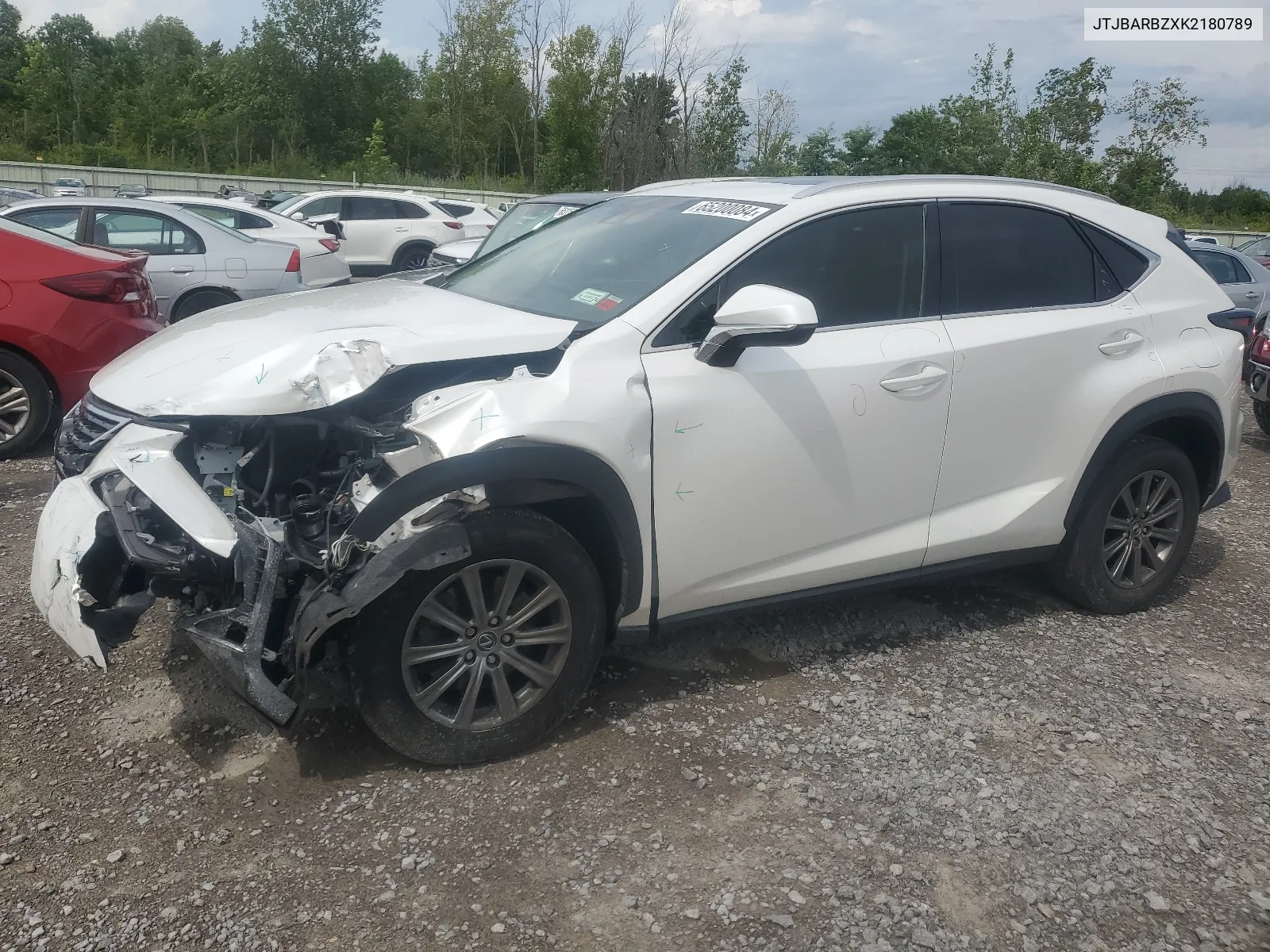 2019 Lexus Nx 300 Base VIN: JTJBARBZXK2180789 Lot: 65200084