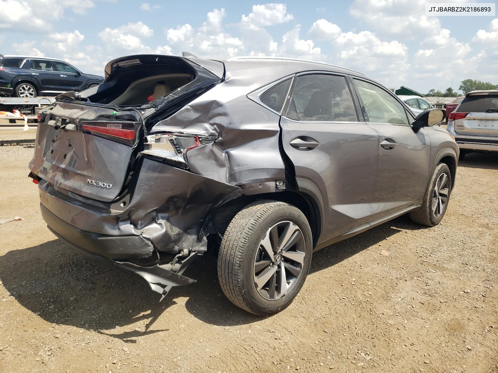 2019 Lexus Nx 300 Base VIN: JTJBARBZ2K2186893 Lot: 66974954