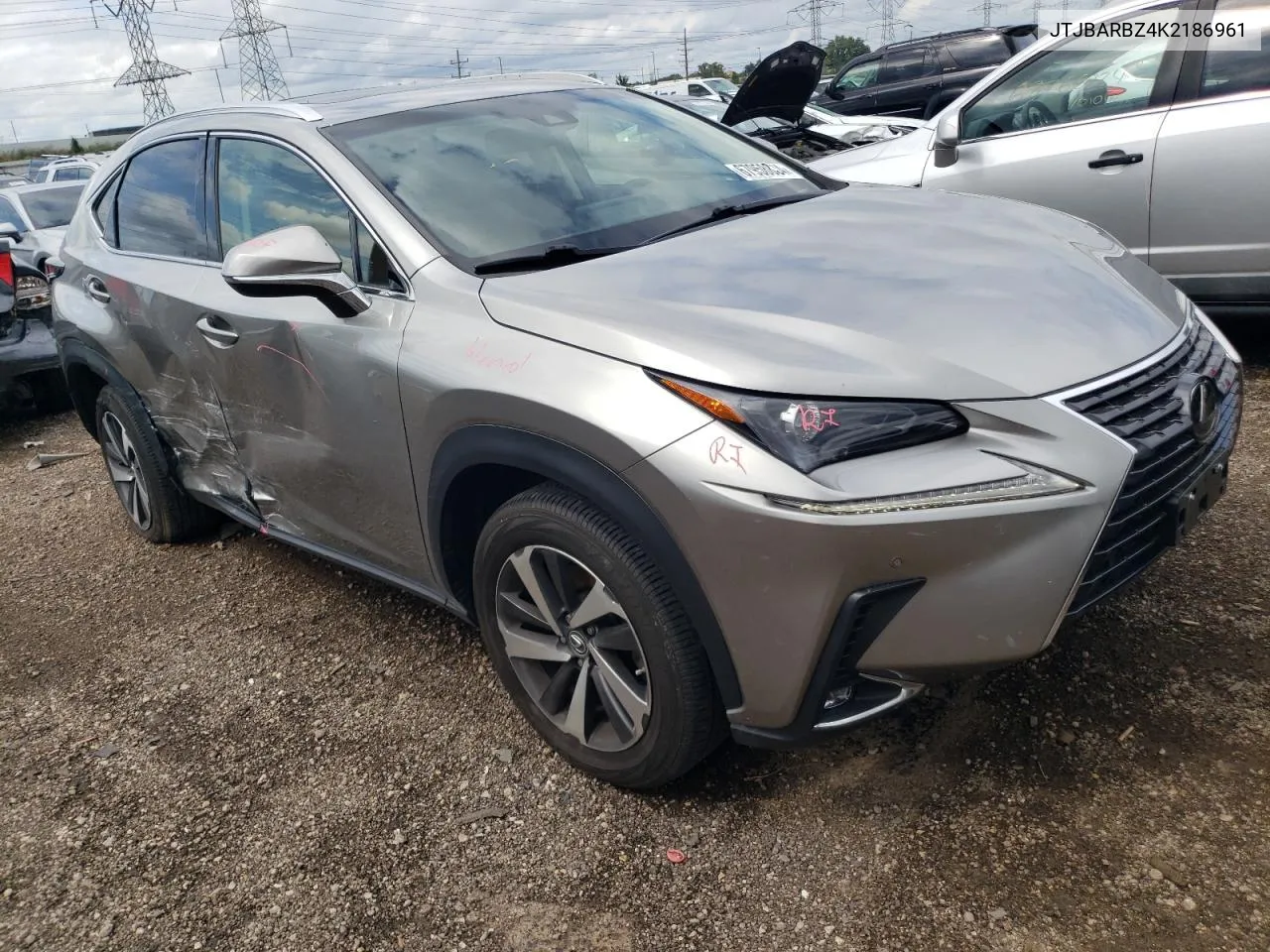 2019 Lexus Nx 300 Base VIN: JTJBARBZ4K2186961 Lot: 67958834