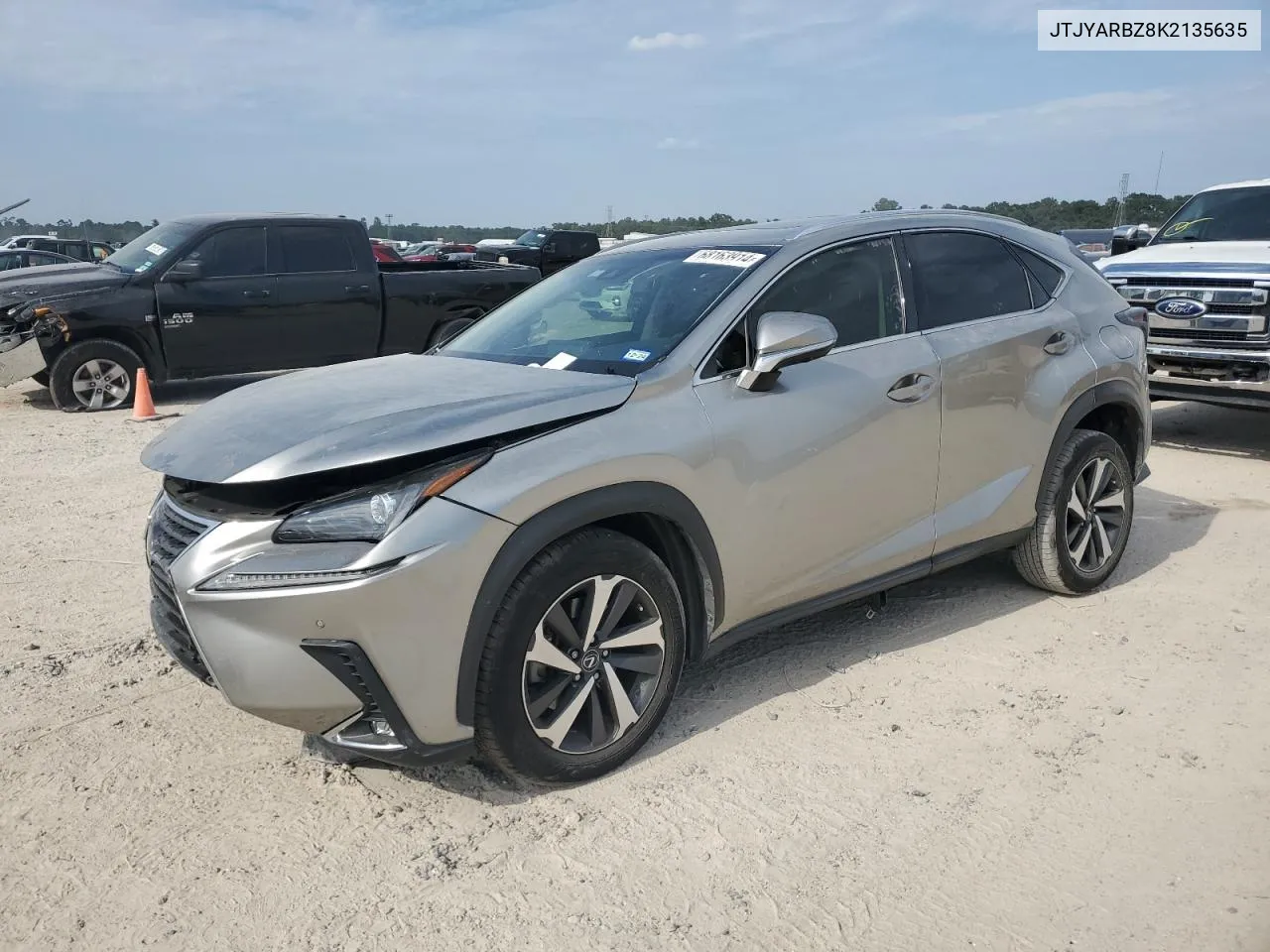 2019 Lexus Nx 300 Base VIN: JTJYARBZ8K2135635 Lot: 68163914