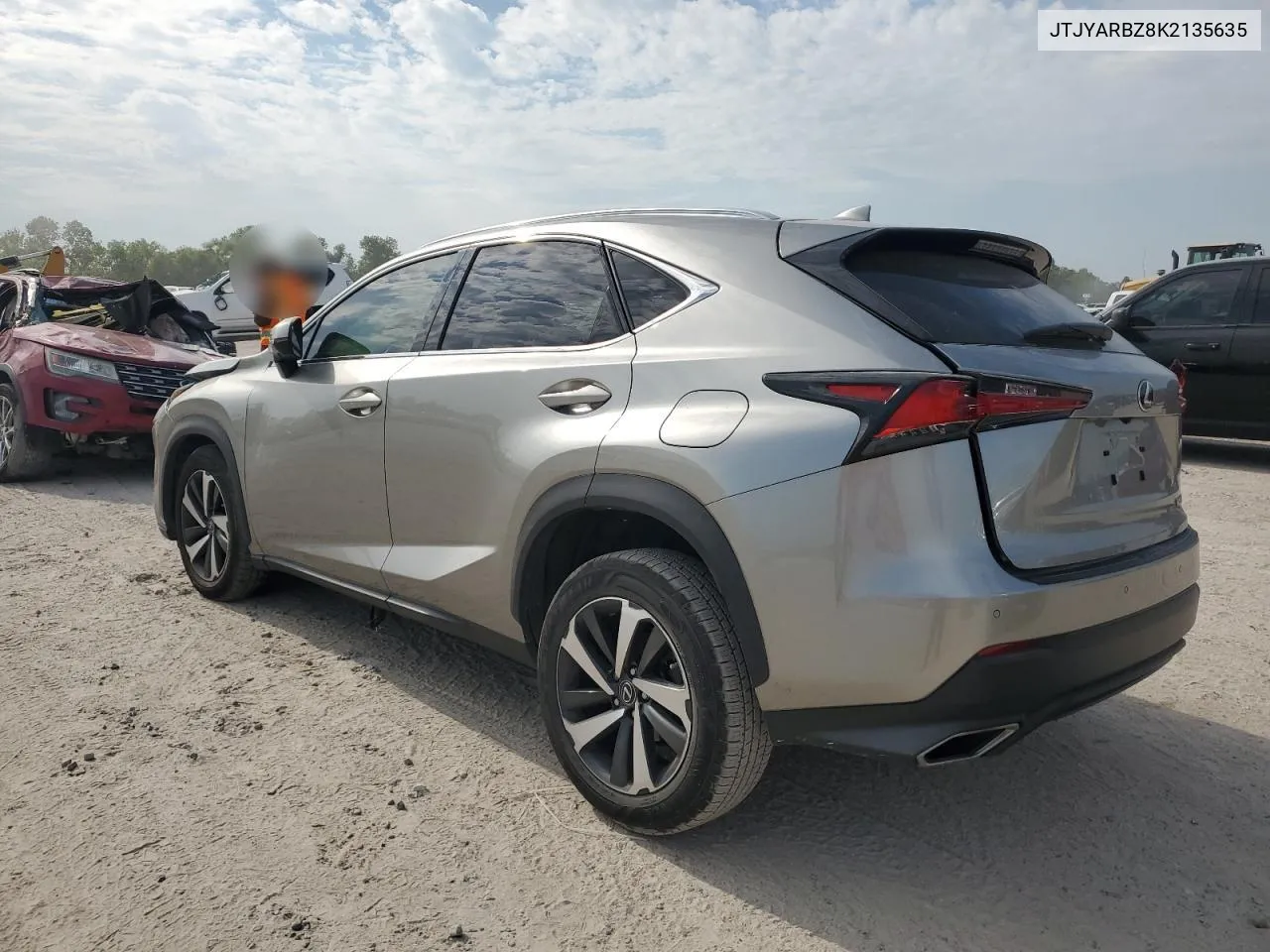 2019 Lexus Nx 300 Base VIN: JTJYARBZ8K2135635 Lot: 68163914