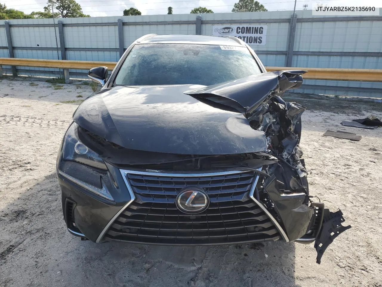 2019 Lexus Nx 300 Base VIN: JTJYARBZ5K2135690 Lot: 69027194