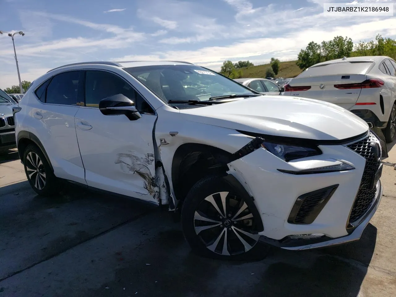 2019 Lexus Nx 300 Base VIN: JTJBARBZ1K2186948 Lot: 69273734