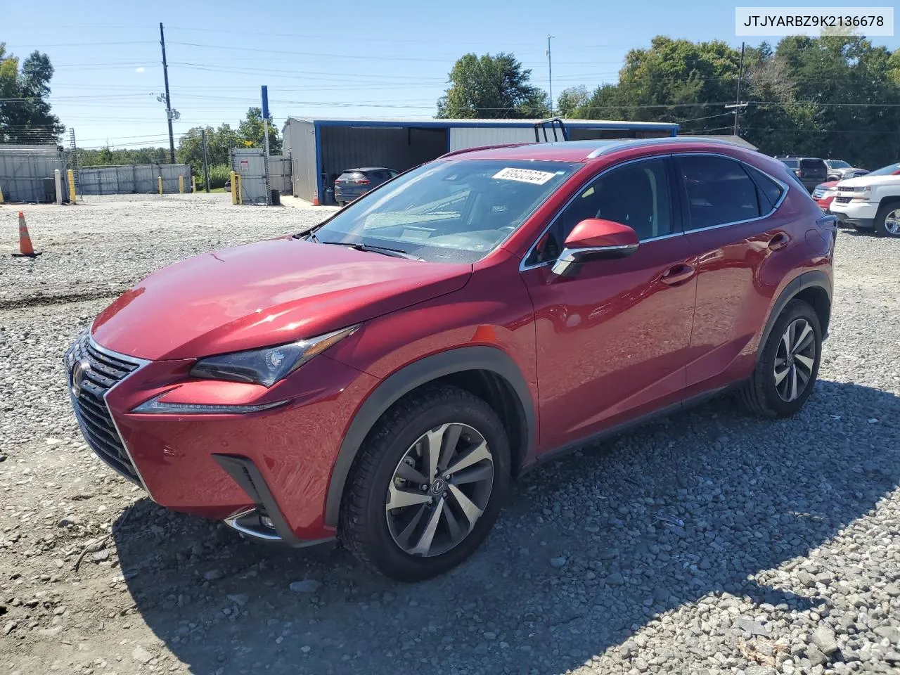 2019 Lexus Nx 300 Base VIN: JTJYARBZ9K2136678 Lot: 69938684