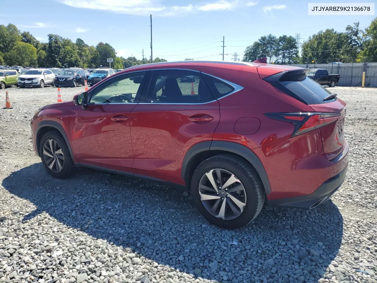 2019 Lexus Nx 300 Base VIN: JTJYARBZ9K2136678 Lot: 69938684