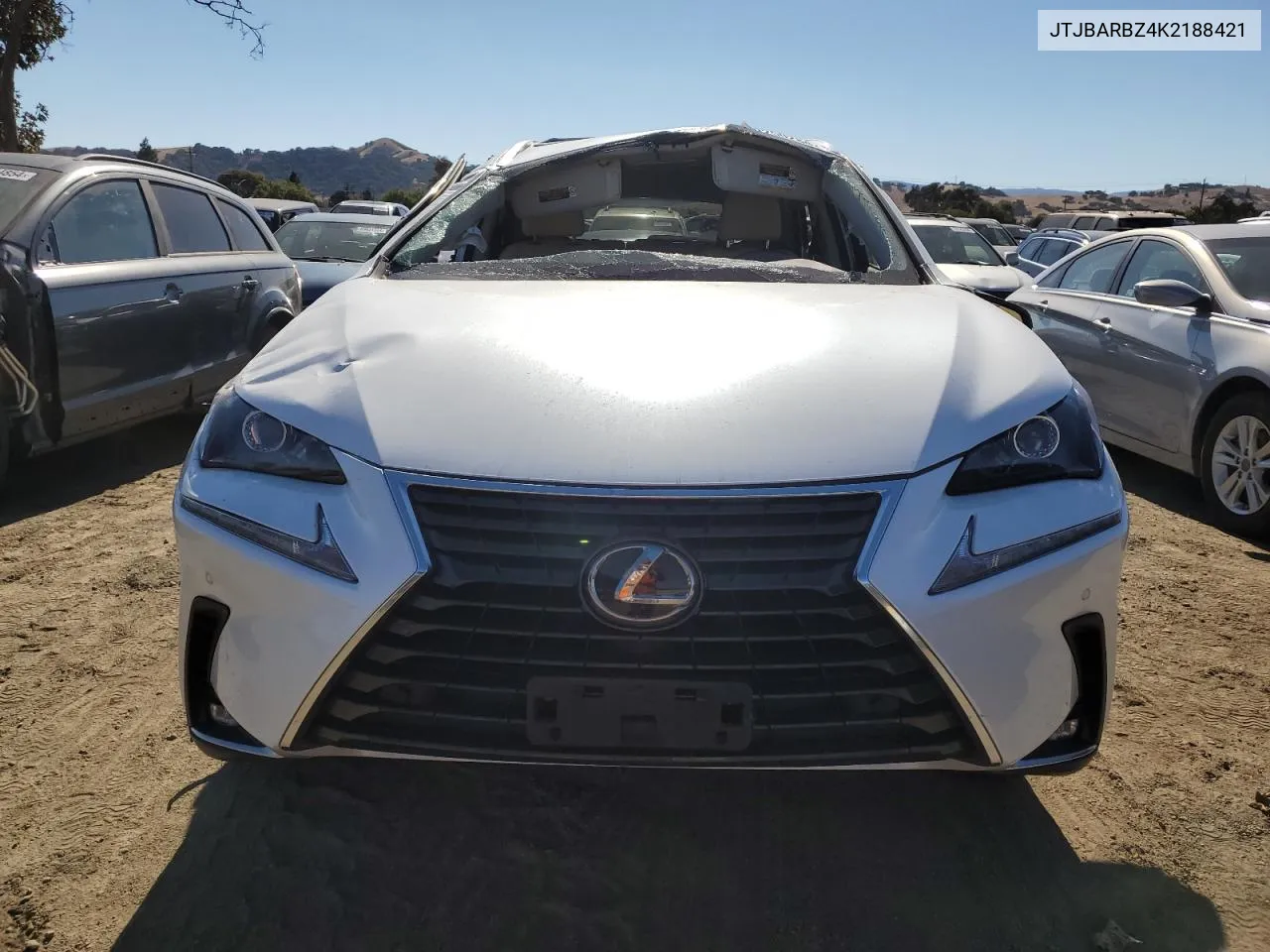 2019 Lexus Nx 300 Base VIN: JTJBARBZ4K2188421 Lot: 70250284