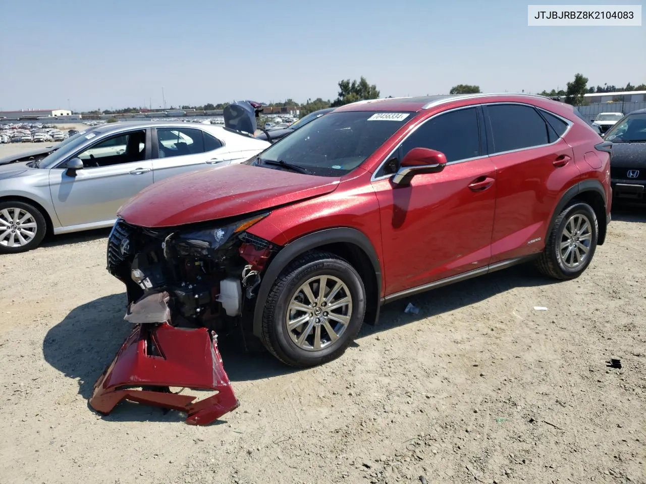 2019 Lexus Nx 300H VIN: JTJBJRBZ8K2104083 Lot: 70456334