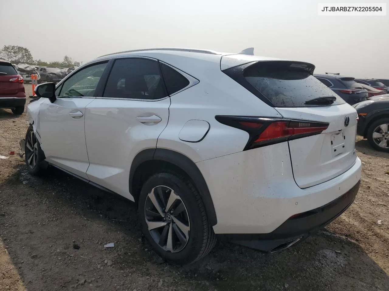 2019 Lexus Nx 300 Base VIN: JTJBARBZ7K2205504 Lot: 70457834