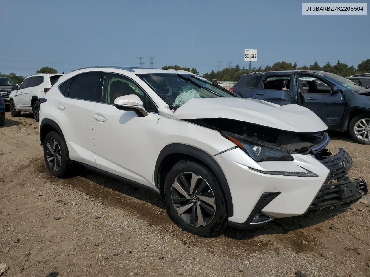 2019 Lexus Nx 300 Base VIN: JTJBARBZ7K2205504 Lot: 70457834