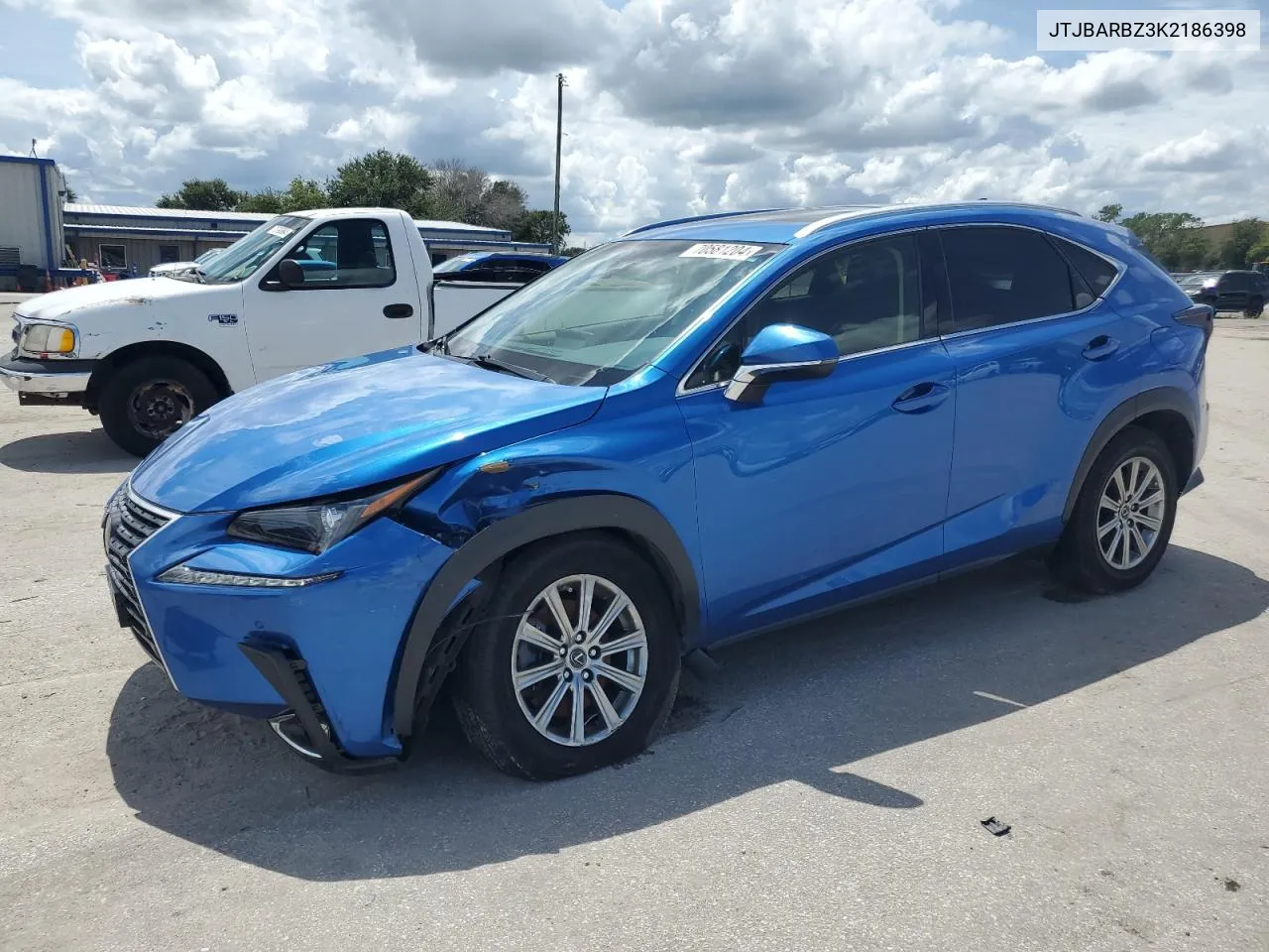 2019 Lexus Nx 300 Base VIN: JTJBARBZ3K2186398 Lot: 70581204