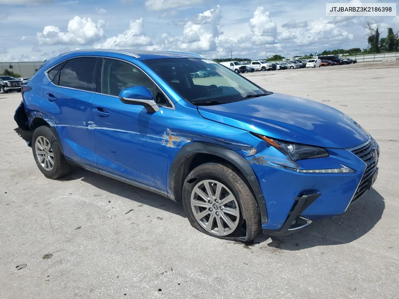 2019 Lexus Nx 300 Base VIN: JTJBARBZ3K2186398 Lot: 70581204