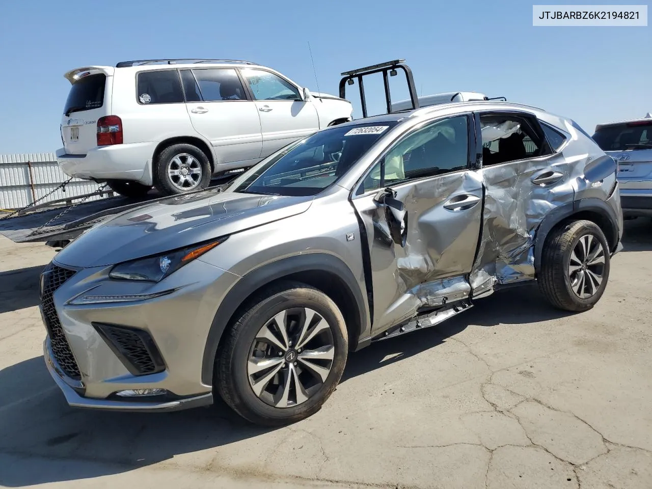 2019 Lexus Nx 300 Base VIN: JTJBARBZ6K2194821 Lot: 72632054