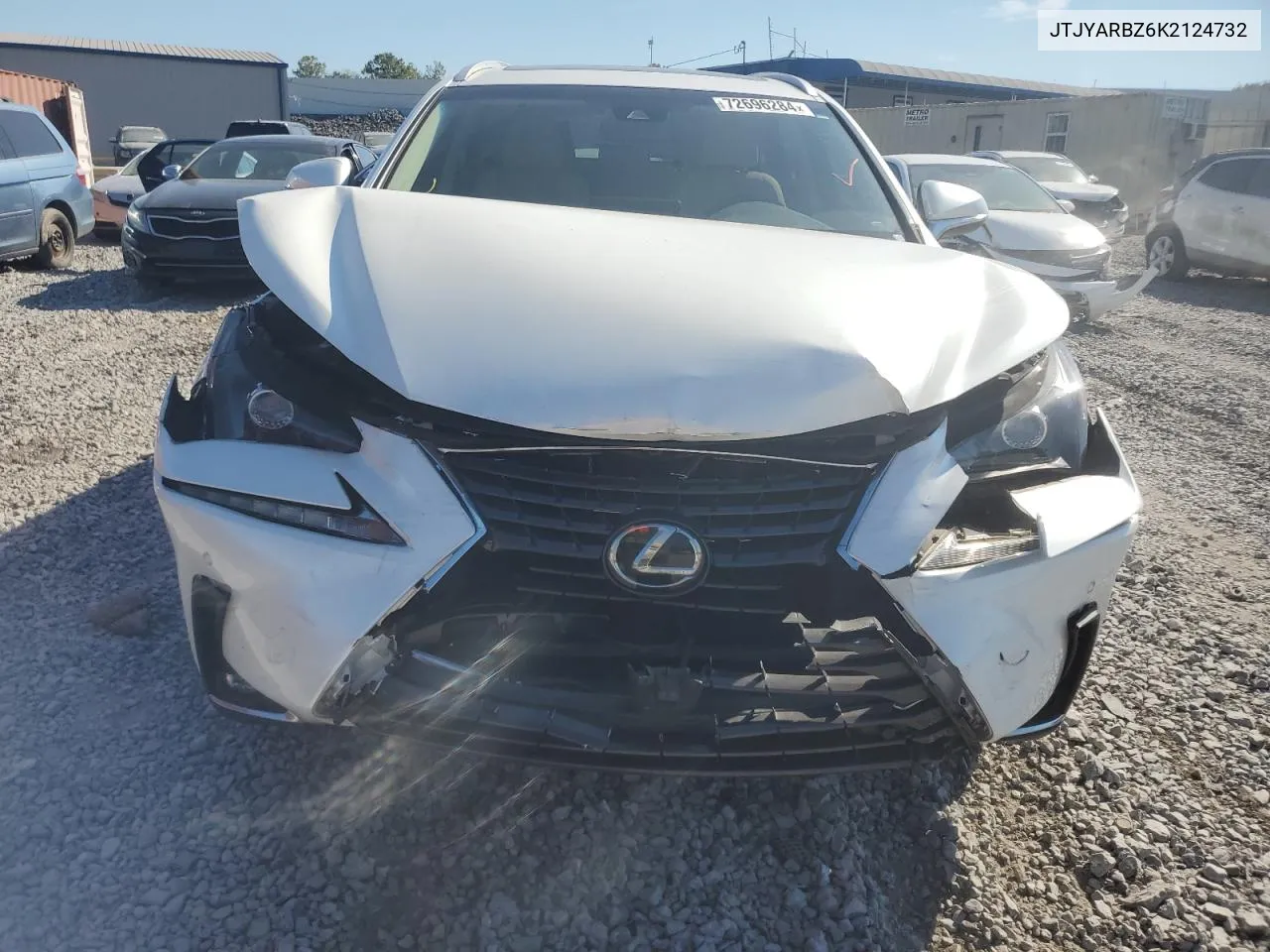 2019 Lexus Nx 300 Base VIN: JTJYARBZ6K2124732 Lot: 72696284