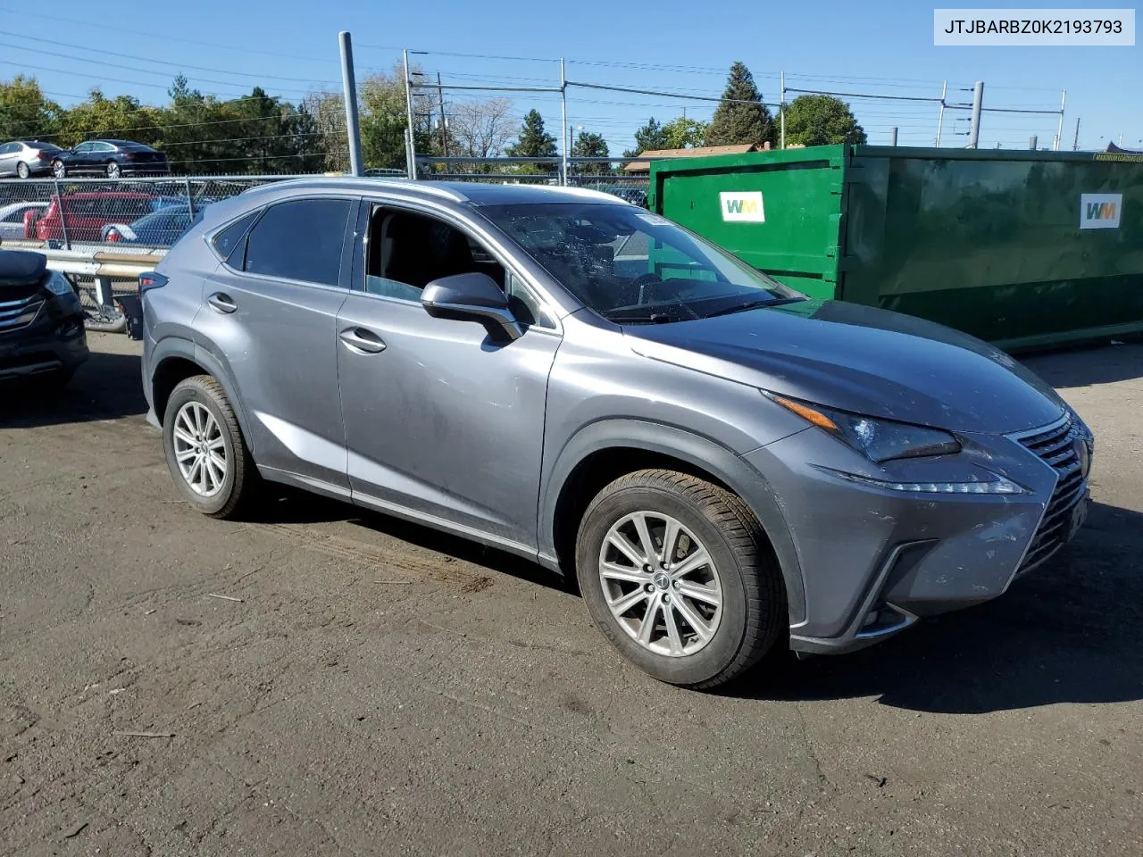 JTJBARBZ0K2193793 2019 Lexus Nx 300 Base