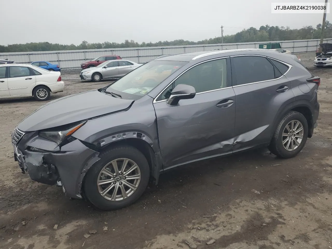 2019 Lexus Nx 300 Base VIN: JTJBARBZ4K2190038 Lot: 73135174