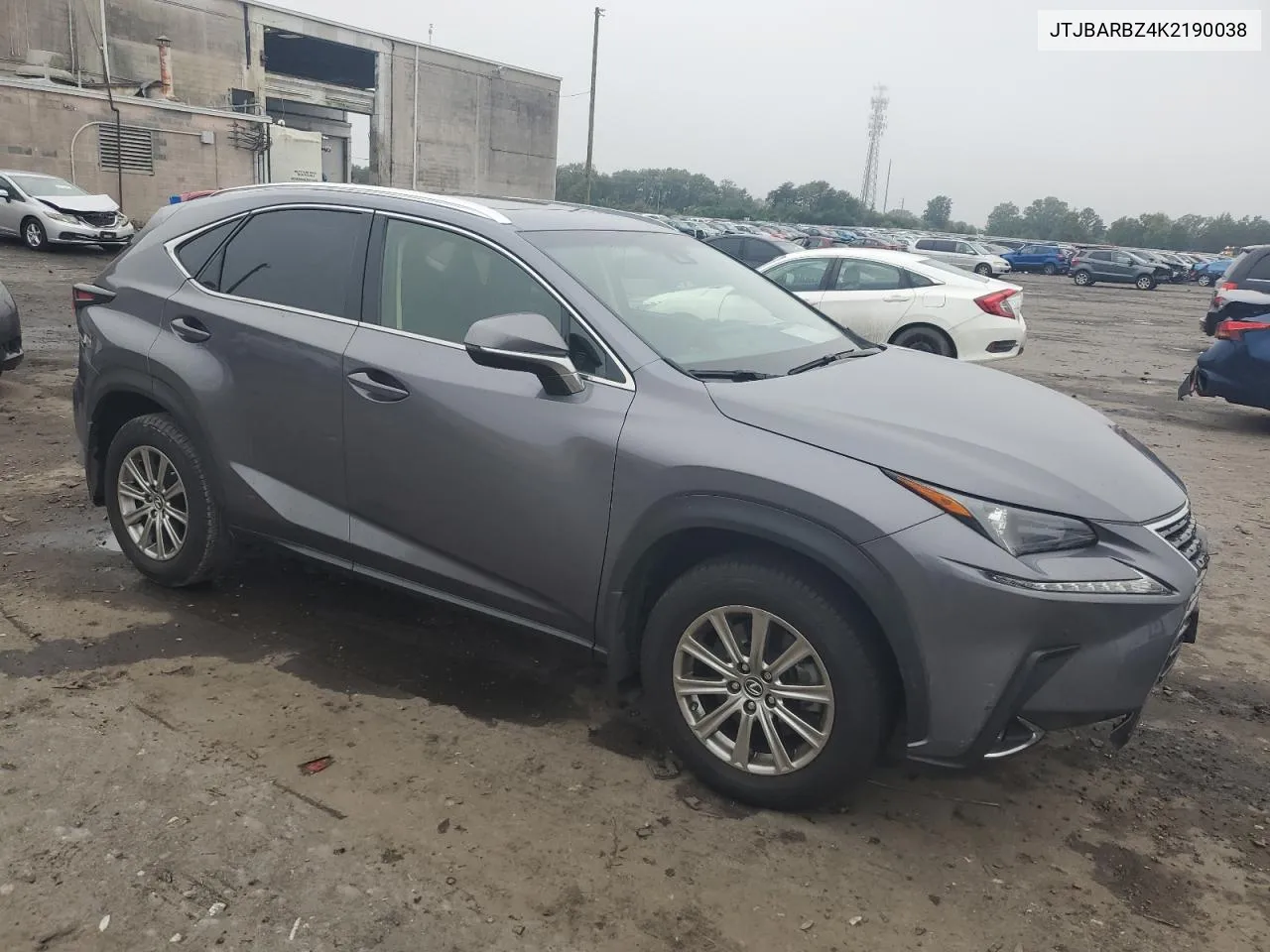 2019 Lexus Nx 300 Base VIN: JTJBARBZ4K2190038 Lot: 73135174