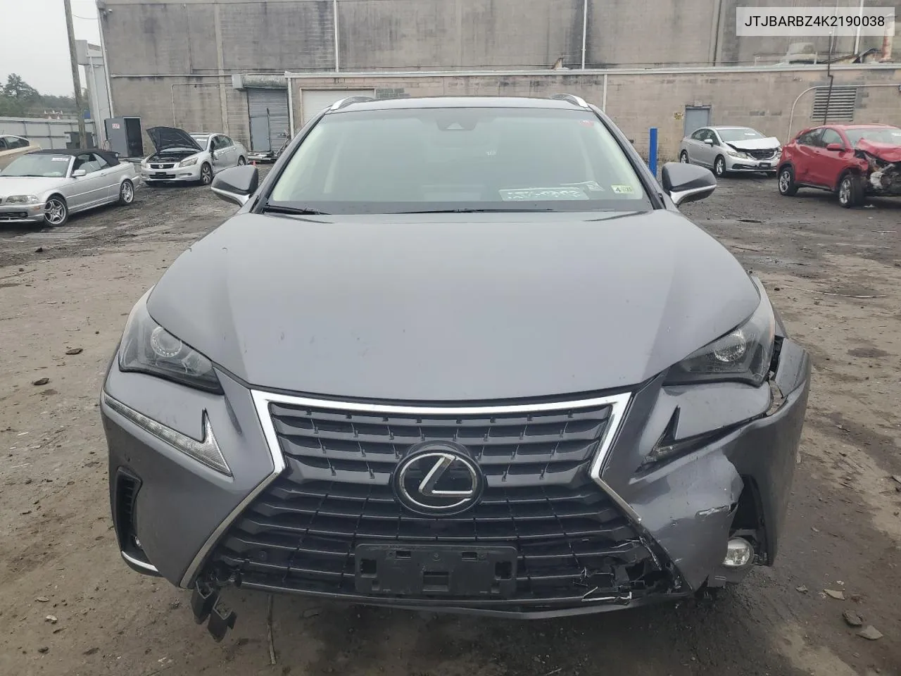 2019 Lexus Nx 300 Base VIN: JTJBARBZ4K2190038 Lot: 73135174