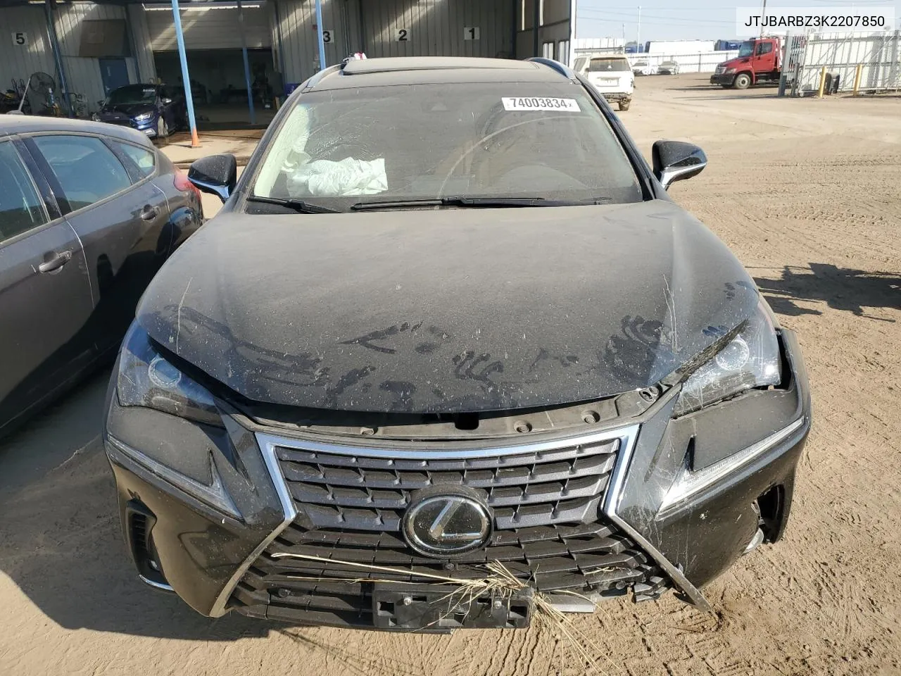 2019 Lexus Nx 300 Base VIN: JTJBARBZ3K2207850 Lot: 74003834